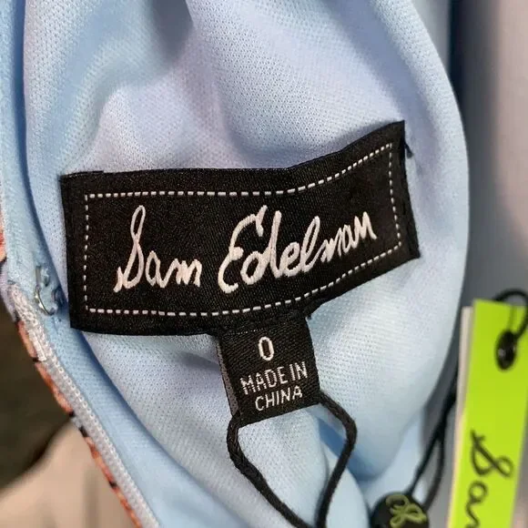 Sam Edelman NWT blue tropical print maxi dress - Picture 12 of 14